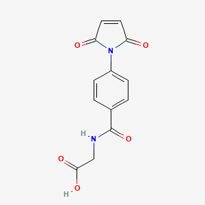 molecular formula C13H10N2O5 B1205259 4-马来酰亚胺马尿酸 CAS No. 83560-87-6