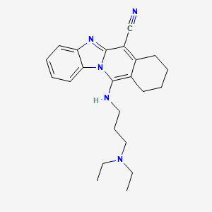 11-{[3-(Diethylamino)propyl]amino}-7,8,9,10-tetrahydrobenzimidazo[1,2-b]isoquinoline-6-carbonitrile