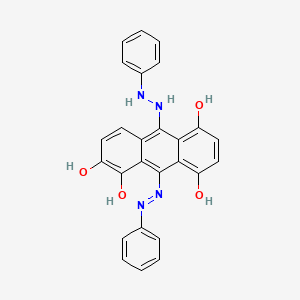 1,2,5,8-Tetrahydroxy-9,10-anthracenedione bis(phenylhydrazone)