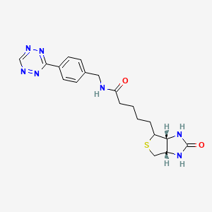 5-[(3aR,6aS)-2-oxo-1,3,3a,4,6,6a-hexahydrothieno[3,4-d]imidazol-4-yl]-N-[[4-(1,2,4,5-tetrazin-3-yl)phenyl]methyl]pentanamide