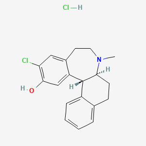 molecular formula C19H21Cl2NO B1205277 Ecopipam hydrochloride CAS No. 190133-94-9