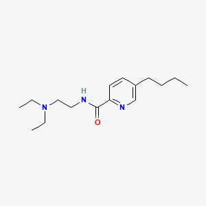 molecular formula C16H27N3O B1205283 Fusaric acid N,N-diethylaminoethylamide CAS No. 78272-90-9