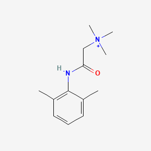 molecular formula C13H21N2O+ B1205291 2-[(2,6-二甲苯基)氨基]-N,N,N-三甲基-2-氧代乙铵 CAS No. 21236-55-5
