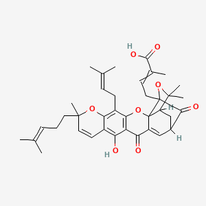 molecular formula C38H44O8 B1205308 藤黄酸 
