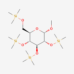 Methyl 2,3,4,6-tetra-O-(trimethylsilyl)-alpha-D-glucopyranoside