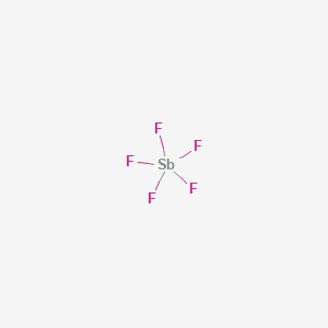 molecular formula SbF5<br>F5S B1205321 Antimony pentafluoride CAS No. 7783-70-2