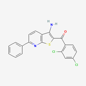 (3-Amino-6-phenylthieno(2,3-B)pyridin-2-YL)(2,4-dichlorophenyl)methanone