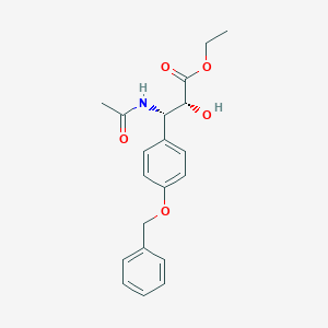 molecular formula C20H23NO5 B120533 (αR,βS)-β-(乙酰氨基)-α-羟基-4-(苯甲氧基)-苯丙酸乙酯 CAS No. 382596-25-0