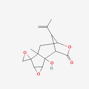 molecular formula C15H18O5 B1205331 Coriamyrtin CAS No. 2571-86-0