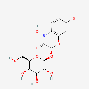 molecular formula C15H19NO10 B1205335 DIMBOA葡萄糖苷 