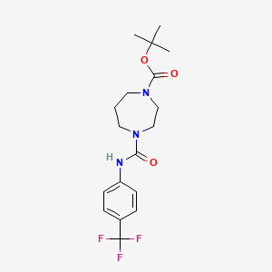 Tert-butyl 4-{[4-(trifluoromethyl)anilino]carbonyl}-1,4-diazepane-1-carboxylate