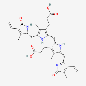 molecular formula C33H36N4O6 B1205345 15,16-Dihydrobiliverdin 