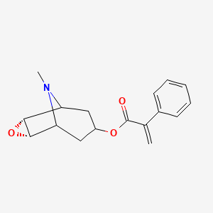 [(2S,4R)-9-methyl-3-oxa-9-azatricyclo[3.3.1.02,4]nonan-7-yl] 2-phenylprop-2-enoate