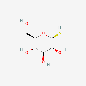 molecular formula C6H12O5S B1205352 1-硫代-β-D-葡萄糖吡喃糖 CAS No. 7534-35-2