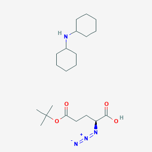 (2S)-2-azido-5-[(2-methylpropan-2-yl)oxy]-5-oxopentanoic acid;N-cyclohexylcyclohexanamine