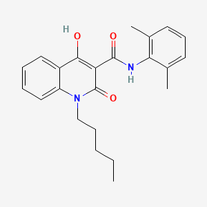 N-(2,6-dimethylphenyl)-4-hydroxy-2-oxo-1-pentyl-1,2-dihydroquinoline-3-carboxamide