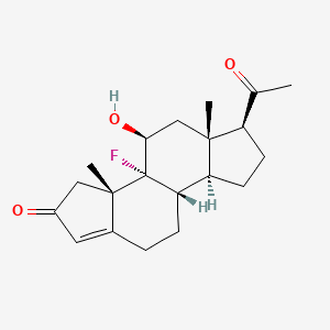(3As,3br,4s,5as,6s,8as,8bs)-6-acetyl-3b-fluoro-4-hydroxy-3a,5a-dimethyl-3a,3b,4,5,5a,6,7,8,8a,8b,9,10-dodecahydrodicyclopenta[a,f]naphthalen-2(3h)-one