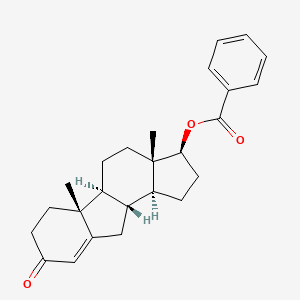 molecular formula C25H30O3 B1205363 17beta-(Benzoyloxy)-B-norandrost-4-en-3-one CAS No. 65088-07-5