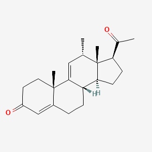 12-Methylpregna-4,9(11)-diene-3,20-dione, (12alpha)-