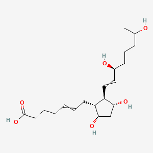 7-[(1R,2R,3R,5S)-2-[(3S)-3,7-dihydroxyoct-1-enyl]-3,5-dihydroxycyclopentyl]hept-5-enoic acid