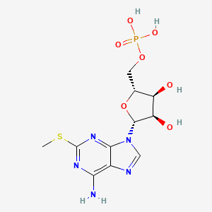 molecular formula C11H16N5O7PS B1205372 Poly(2'-methylthioadenylic acid) CAS No. 70804-88-5