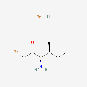 molecular formula C7H15Br2NO B1205375 Isoleucylbromomethyl ketone CAS No. 59079-43-5