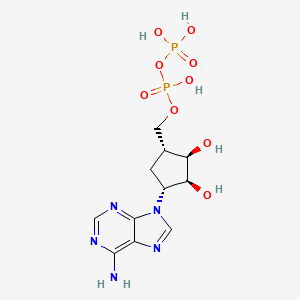molecular formula C11H17N5O9P2 B1205377 Aristeromycin diphosphate CAS No. 42578-93-8