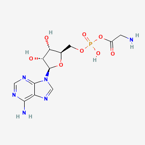 molecular formula C12H17N6O8P B1205386 Glycyladenylate CAS No. 35985-26-3