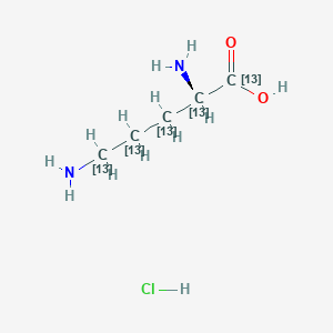 (2S)-2,5-diamino(1,2,3,4,5-13C5)pentanoic acid;hydrochloride