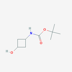 molecular formula C9H17NO3 B012054 叔丁基-3-羟基环丁基氨基甲酸酯 CAS No. 389890-42-0