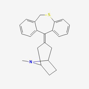 molecular formula C22H23NS B1205402 3-(6H-Dibenzo[b,e]thiepin-11-ylidene)tropane 
