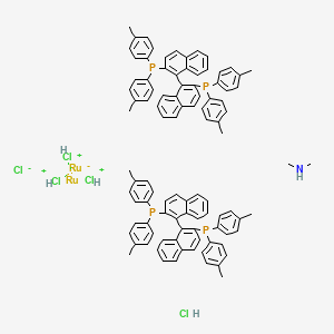 (S)-[(RuCl(T-BINAP))2(mu-Cl)3[NH2Me2]