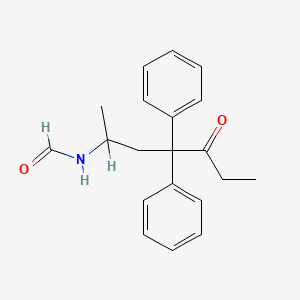 molecular formula C20H23NO2 B1205427 2-Formamido-4,4-diphenyl-5-heptanone CAS No. 96740-78-2