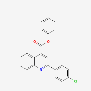 4-Methylphenyl 2-(4-chlorophenyl)-8-methylquinoline-4-carboxylate