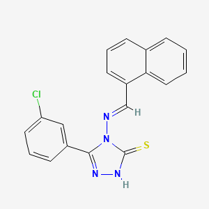 5-(3-Chlorophenyl)-4-((1-naphthylmethylene)amino)-4H-1,2,4-triazole-3-thiol