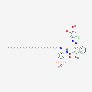 3-({4-[(E)-(2-Chloro-4-hydroxy-5-methoxyphenyl)diazenyl]-1-hydroxy-2-naphthoyl}amino)-4-[methyl(octadecyl)amino]benzenesulfonic acid