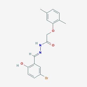 N'-[(E)-(5-bromo-2-hydroxyphenyl)methylidene]-2-(2,5-dimethylphenoxy)acetohydrazide