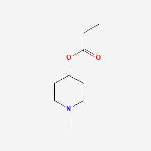 molecular formula C9H17NO2 B1205444 N-Methylpiperidin-4-yl propionate CAS No. 80047-12-7