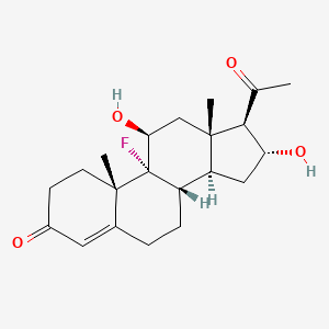 molecular formula C21H29FO4 B1205450 9-Fluoro-11beta,16alpha-dihydroxypregn-4-ene-3,20-dione CAS No. 66170-12-5