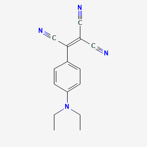 molecular formula C15H14N4 B1205452 Ethenetricarbonitrile, [4-(diethylamino)phenyl]- CAS No. 24789-99-9