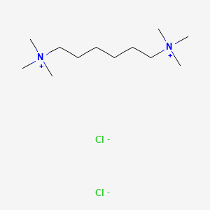 molecular formula C12H30Cl2N2 B1205456 Hexamethonium chloride CAS No. 60-25-3