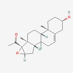 molecular formula C21H30O3 B1205457 16alpha,17alpha-Epoxypregnenolone CAS No. 974-23-2