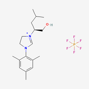 (S)-3-(1-Hydroxy-4-methylpentan-2-yl)-1-mesityl-4,5-dihydro-1H-imidazol-3-ium hexafluorophosphate(V)