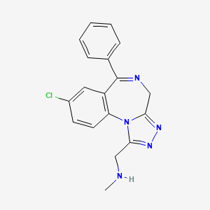 molecular formula C18H16ClN5 B1205477 N-Desmethyladinazolam CAS No. 37115-33-6
