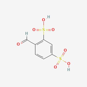 molecular formula C7H6O7S2 B1205483 1,3-Benzenedisulfonic acid, 4-formyl- CAS No. 88-39-1