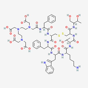 molecular formula C63H87N13O19S2 B1205498 Pentetoreotide 