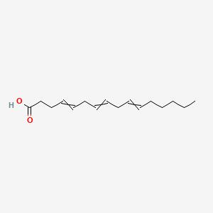 molecular formula C16H26O2 B1205512 Hexadeca-4,7,10-trienoic acid 