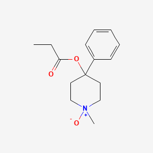molecular formula C15H21NO3 B1205513 1-Methyl-4-phenyl-4-piperidinol propionate N-oxide CAS No. 13147-08-5