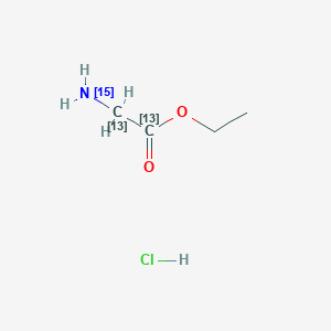 Ethyl glycinate-13C2-15N hydrochloride