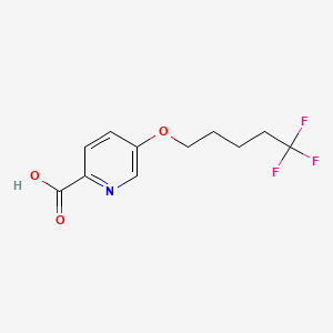 molecular formula C11H12F3NO3 B1205517 5-Trifluoropentoxypicolinic acid CAS No. 72133-44-9